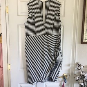 Striped tulip dress, size 18